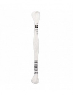 Fil à broder Rico Design 100% coton égyptien 8m - MOULINE BLANC 03 - N°003