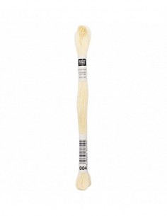Fil à broder Rico Design 100% coton égyptien 8m - MOULINE CITRON 01 - N°004