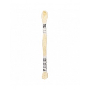Fil à broder Rico Design 100% coton égyptien 8m - MOULINE CITRON 01 - N°004
