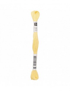 Fil à broder Rico Design 100% coton égyptien 8m - MOULINE CITRON 02 - N°005