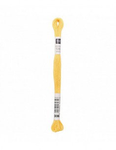 Fil à broder Rico Design 100% coton égyptien 8m - MOULINE CITRON 03 - N°006