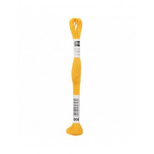 Fil à broder Rico Design 100% coton égyptien 8m - MOULINE CITRON 05 - N°008