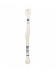 Fil à broder Rico Design 100% coton égyptien 8m - MOULINE JAUNE CLAIR 01 - N°009