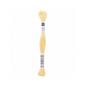 Fil à broder Rico Design 100% coton égyptien 8m - MOULINE JAUNE CLAIR 03 - N°011