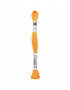 Fil à broder Rico Design 100% coton égyptien 8m - MOULINE JAUNE CLAIR 05 - N°013