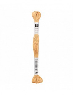 Fil à broder Rico Design 100% coton égyptien 8m - MOULINE ORANGE 01 - N°014