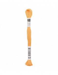 Fil à broder Rico Design 100% coton égyptien 8m - MOULINE ORANGE 02 - N°015