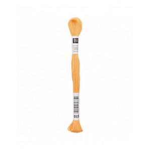 Fil à broder Rico Design 100% coton égyptien 8m - MOULINE ORANGE 02 - N°015