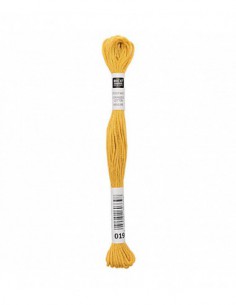 Fil à broder Rico Design 100% coton égyptien 8m - MOULINE DORE 02 - N°019