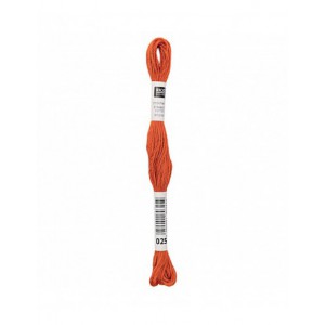 Fil à broder Rico Design 100% coton égyptien 8m - MOULINE TERRACOTTA 03 - N°025