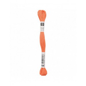 Fil à broder Rico Design 100% coton égyptien 8m - MOULINE ROUGE BRILLANT 01 - N°026