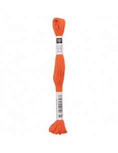 Fil à broder Rico Design 100% coton égyptien 8m - MOULINE ROUGE BRILLANT 02 - N°027