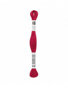 Fil à broder Rico Design 100% coton égyptien 8m - MOULINE SAUMON 04 - N°035