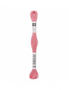 Fil à broder Rico Design 100% coton égyptien 8m - MOULINE ROUGE 01 - N°036