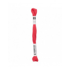 Fil à broder Rico Design 100% coton égyptien 8m - MOULINE ROUGE 03 - N°038