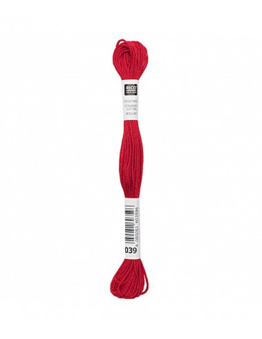 Fil à broder Rico Design 100% coton égyptien 8m - MOULINE ROUGE 04 - N°039