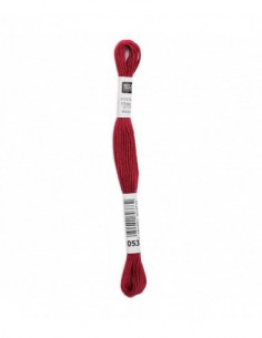 Fil à broder Rico Design 100% coton égyptien 8m - MOULINE CORAIL 06 - N°053