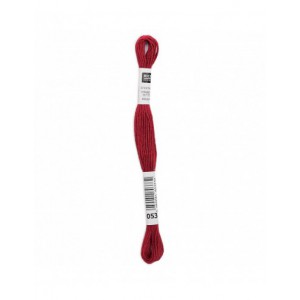 Fil à broder Rico Design 100% coton égyptien 8m - MOULINE CORAIL 06 - N°053