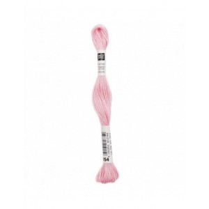 Fil à broder Rico Design 100% coton égyptien 8m - MOULINE ROSE 01 - N°054
