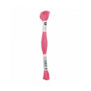 Fil à broder Rico Design 100% coton égyptien 8m - MOULINE ROSE 03 - N°056