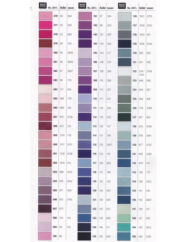 Fil à broder Rico Design 100% coton égyptien 8m - MOULINE ROSE 03 - N°056