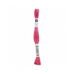 Fil à broder Rico Design 100% coton égyptien 8m - MOULINE FUCHSIA 02 - N°060