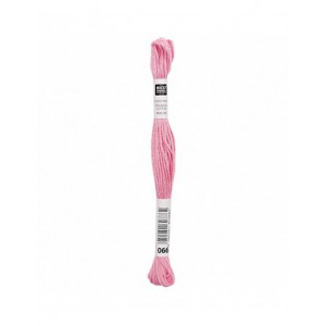 Fil à broder Rico Design 100% coton égyptien 8m - MOULINE ROSE CLAIR 03 - N°066