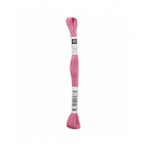 Fil à broder Rico Design 100% coton égyptien 8m - MOULINE ROSE CLAIR 04 - N°067