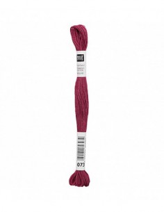 Fil à broder Rico Design 100% coton égyptien 8m - MOULINE ROUGE BAIE 03 - N°073