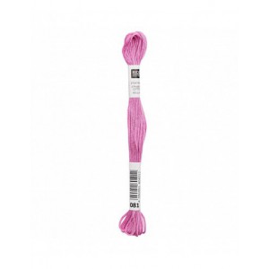 Fil à broder Rico Design 100% coton égyptien 8m - MOULINE MAGENTA 02 - N°081
