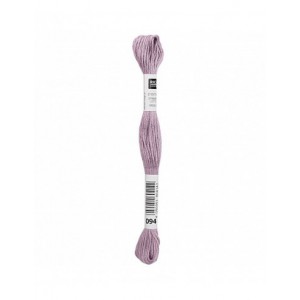 Fil à broder Rico Design 100% coton égyptien 8m - MOULINE AUBERGINE 02 - N°094