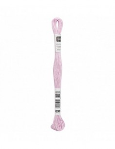 Fil à broder Rico Design 100% coton égyptien 8m - MOULINE LILAS 01 - N°098