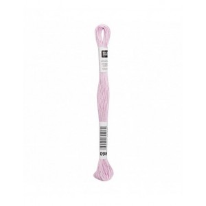 Fil à broder Rico Design 100% coton égyptien 8m - MOULINE LILAS 01 - N°098