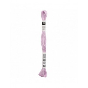 Fil à broder Rico Design 100% coton égyptien 8m - MOULINE LILAS 02 - N°099