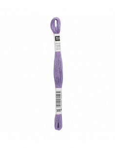 Fil à broder Rico Design 100% coton égyptien 8m - MOULINE MAUVE 03 - N°107