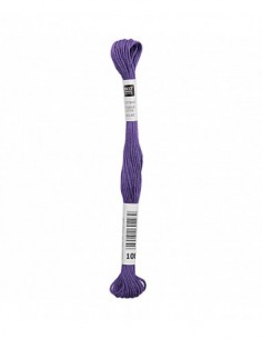 Fil à broder Rico Design 100% coton égyptien 8m - MOULINE MAUVE 04 - N°108