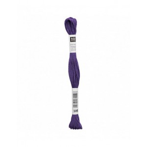 Fil à broder Rico Design 100% coton égyptien 8m - MOULINE MAUVE 05 - N°109