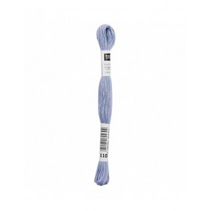 Fil à broder Rico Design 100% coton égyptien 8m - MOULINE LAVANDE 01 - N°110