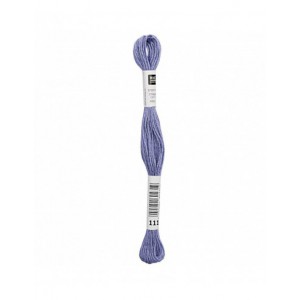 Fil à broder Rico Design 100% coton égyptien 8m - MOULINE LAVANDE 02 - N°111
