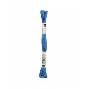 Fil à broder Rico Design 100% coton égyptien 8m - MOULINE BLEU ROI 02 - N°118