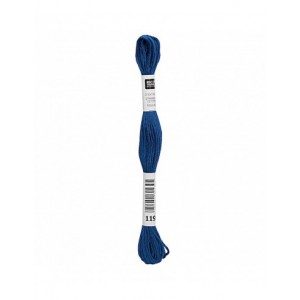 Fil à broder Rico Design 100% coton égyptien 8m - MOULINE BLEU ROI 03 - N°119