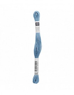 Fil à broder Rico Design 100% coton égyptien 8m - MOULINE BLEU 02 - N°122