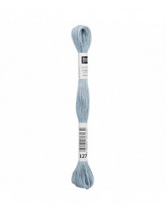 Fil à broder Rico Design 100% coton égyptien 8m - MOULINE BLEU GLACE 02 - N°127