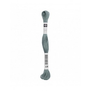 Fil à broder Rico Design 100% coton égyptien 8m - MOULINE PETROLE 04 - N°135