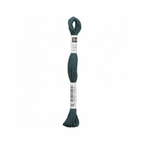 Fil à broder Rico Design 100% coton égyptien 8m - MOULINE PETROLE 06 - N°137