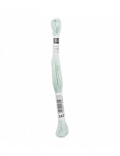 Fil à broder Rico Design 100% coton égyptien 8m - MOULINE MENTHE 01 - N°147