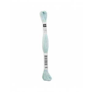 Fil à broder Rico Design 100% coton égyptien 8m - MOULINE MINT 01 - N°152