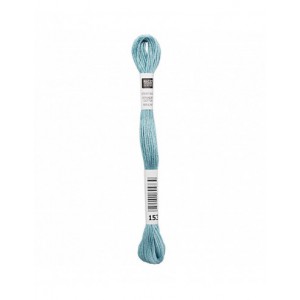 Fil à broder Rico Design 100% coton égyptien 8m - MOULINE MINT 02 - N°153