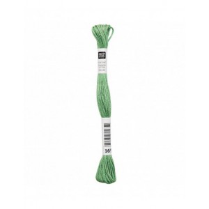Fil à broder Rico Design 100% coton égyptien 8m - MOULINE VERT FEUILLE 02 - N°165