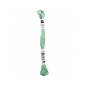 Fil à broder Rico Design 100% coton égyptien 8m - MOULINE VERT EMERAUDE 02 - N°167